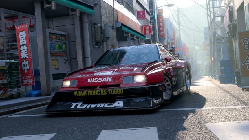 Captura de pantalla de Forza Horizon 6 mostrando un coche en carreteras de Japón