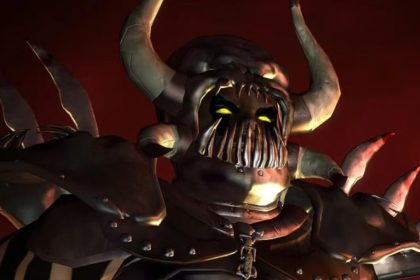 Portada clásica de Baldur's Gate 2 con un paisaje oscuro de la Costa de la Espada
