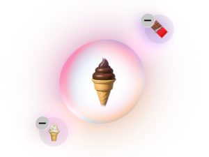 Ejemplo de Genmoji generado por IA en iPhone