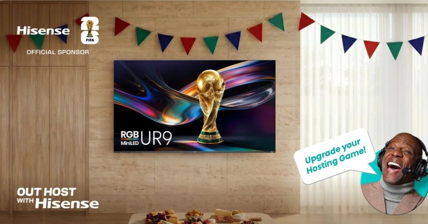Frontal Hisense UR9 Mini‑LED RGB