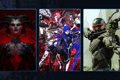 Logotipos de Diablo IV y Shin Megami Tensei V