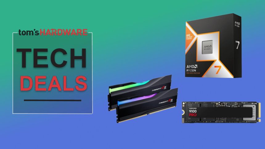 AMD Ryzen 7 9800X3D con memoria DDR5 y SSD Samsung 9100 Pro