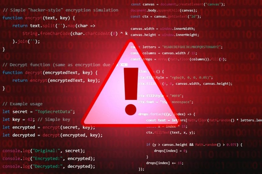 Línea de comandos de Linux con exploit detectado