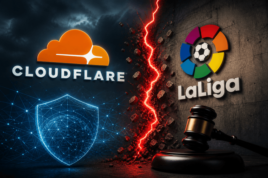 Cloudflare acusa a LaLiga de abusar del sistema judicial por los bloqueos de Internet