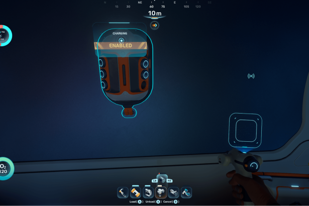 Gadget submarino con batería
