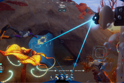 Base submarina en Subnautica 2 con paneles solares instalados