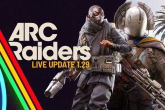 Logotipo de ARC Raiders con mención a Denuvo