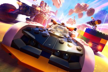 Captura de Lego 2K Drive corriendo en pista