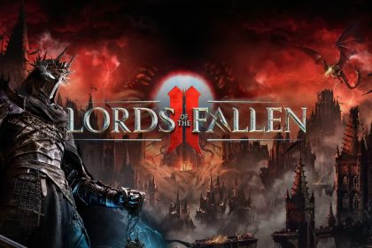 Logo de Lords of the Fallen 2 sobre fondo oscuro