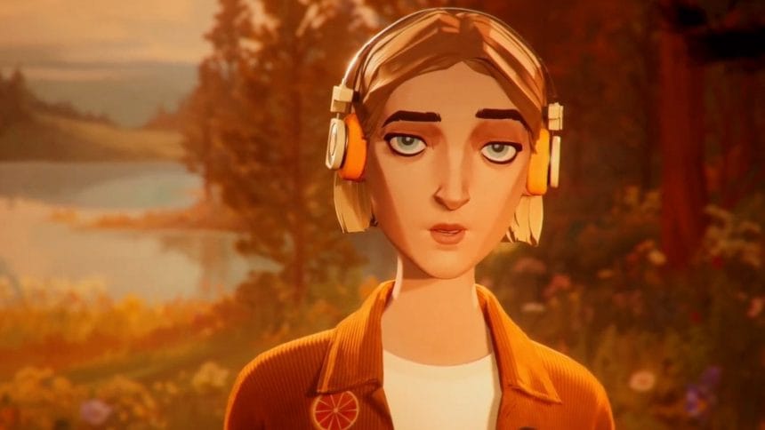 Captura de pantalla del juego Mixtape mostrando la interfaz musical