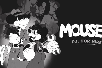 Captura de pantalla de MOUSE: P.I. For Hire en acción mostrando la estética de los años 30