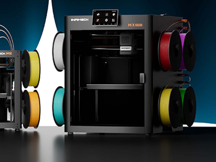 Impresora 3D InfiMech MX con ocho cabezales de impresión