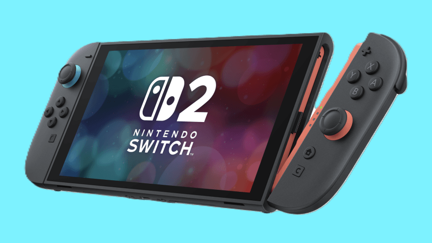 Consola Nintendo Switch 2 sobre mesa