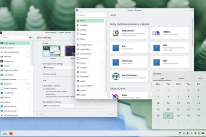 Interfaz del escritorio KDE Plasma mostrando mejoras visuales y rendimiento