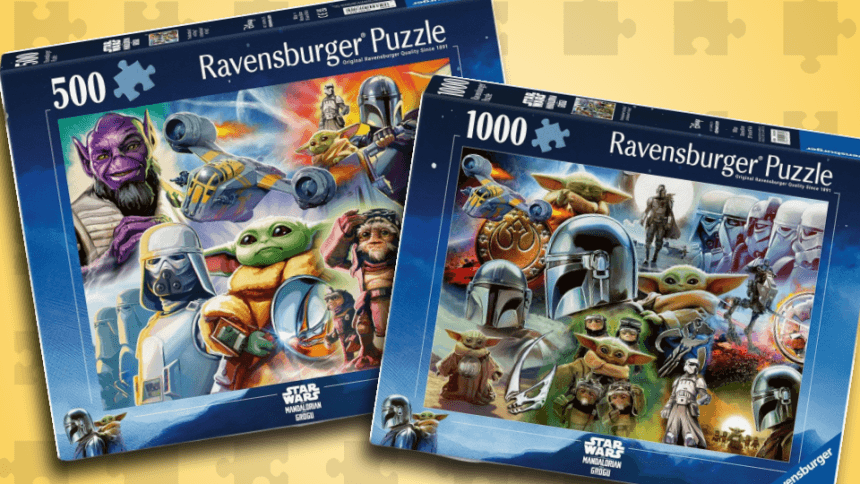 Puzzles Ravensburger de Star Wars The Mandalorian y Grogu