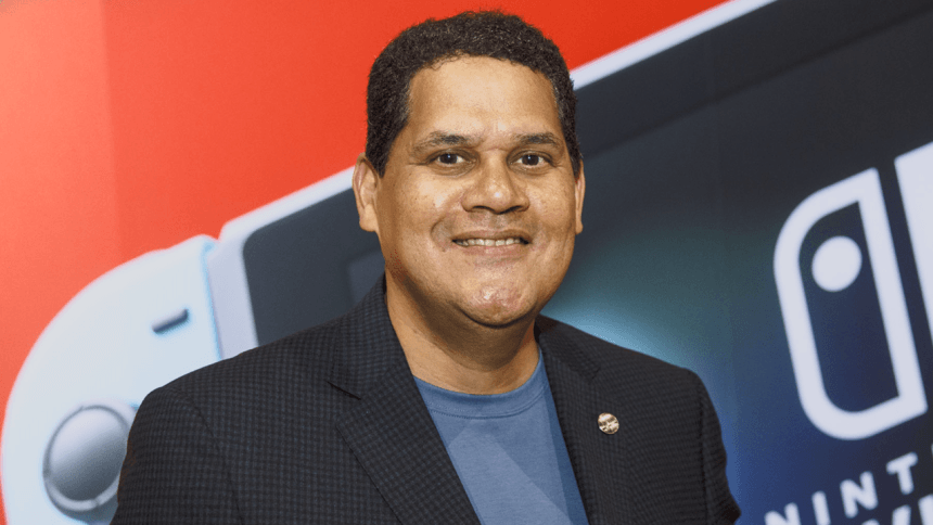 Reggie Fils-Aimé hablando en una conferencia
