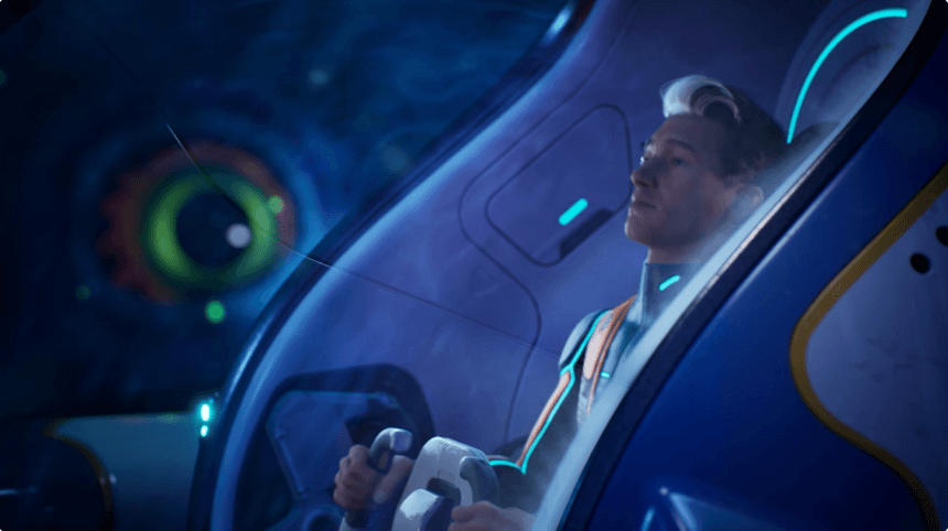 Imagen del tráiler oficial de Subnautica 2 mostrando un entorno submarino alienígena
