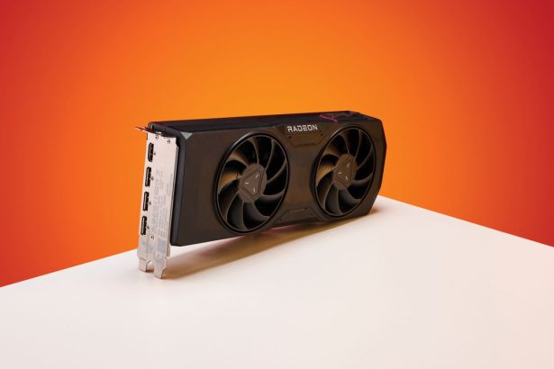 Ventilador de una tarjeta gráfica AMD inactivo