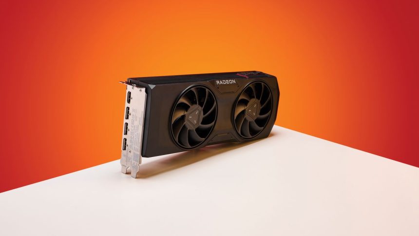 Ventilador de una tarjeta gráfica AMD inactivo