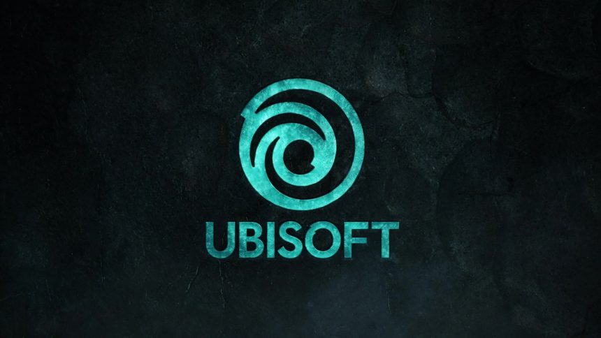 Logo de Ubisoft sobre fondo oscuro