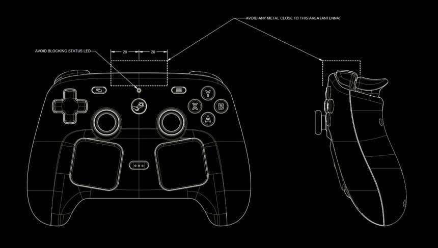 Steam Controller de Valve con detalles técnicos