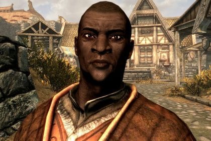 Captura de Skyrim en Steam Deck