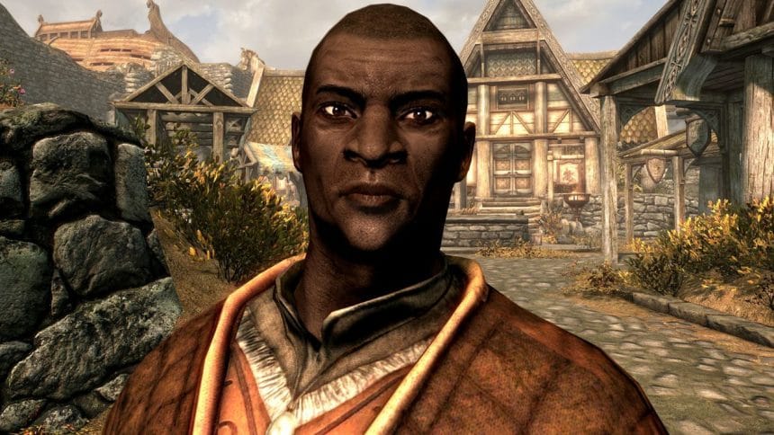 Captura de Skyrim en Steam Deck