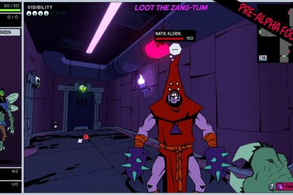 Interfaz y diseño de Godzone 6 mostrando mutantes y entorno de ciencia ficción