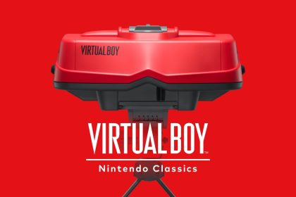 Consola Virtual Boy junto a mando de Nintendo Switch