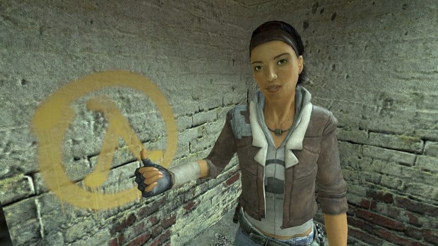 Comparativa entre versiones de Half-Life 2 mostrando el puzzle de las alcantarillas
