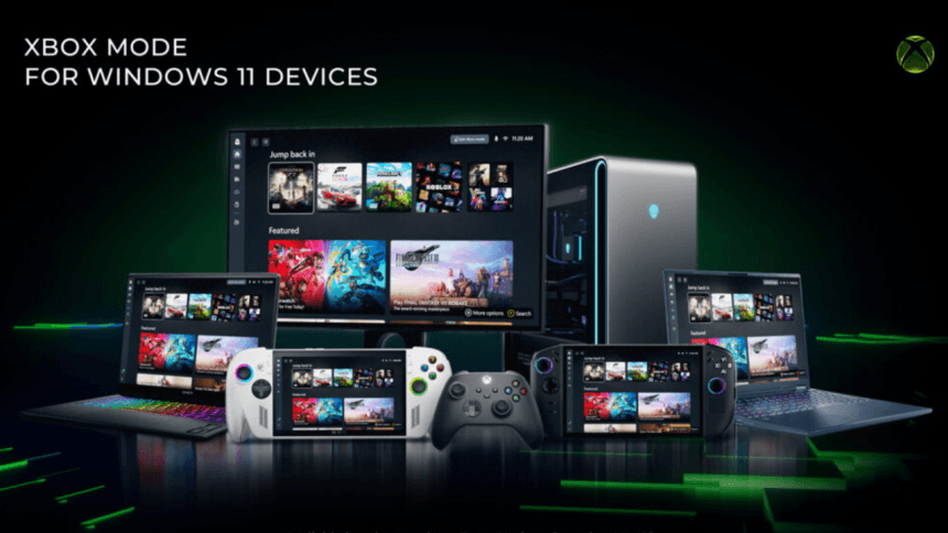 Xbox Mode interfaz en Windows 11