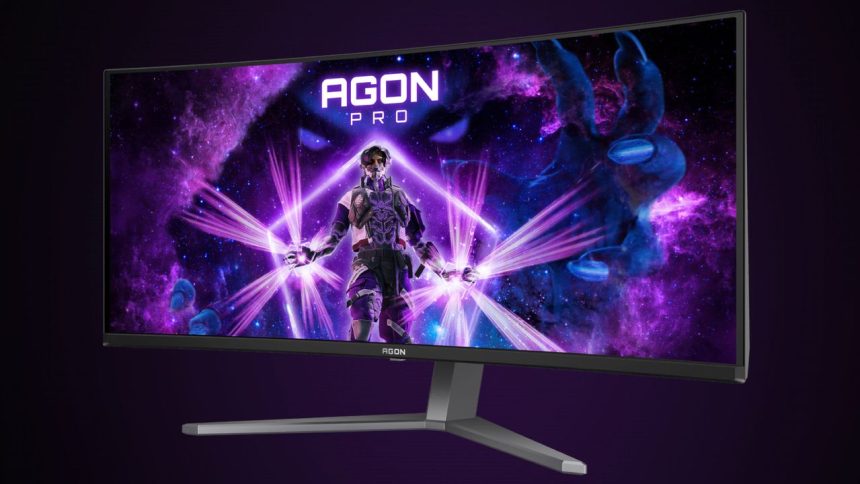 Monitor ultrapanorámico AOC 34 pulgadas con panel QD-OLED de quinta generación