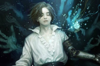 Logo de Lies of P con elementos visuales relacionados con inteligencia artificial